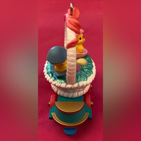 Easter Hallmark Keepsake Ornament 1999 Flatbed Car Cottontail Express #4 Series - Picture 4 of 7